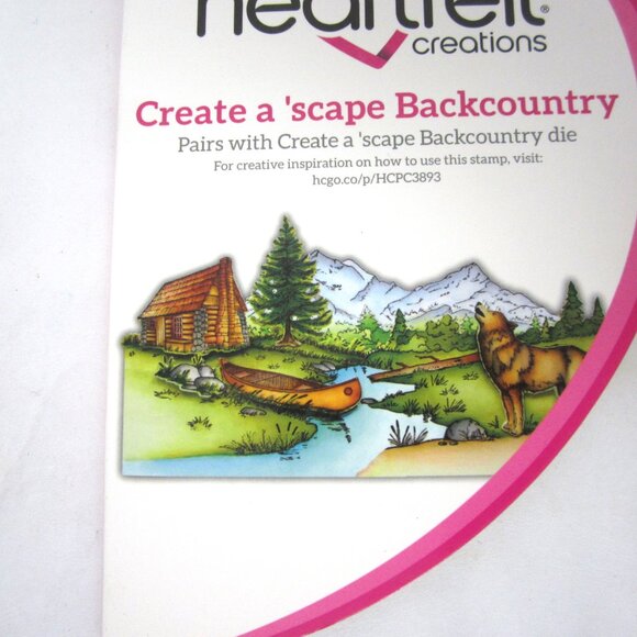 Heartfelt Creations Create a "Scape Backcountry Cling Stamps Nature Camping - Picture 2 of 2
